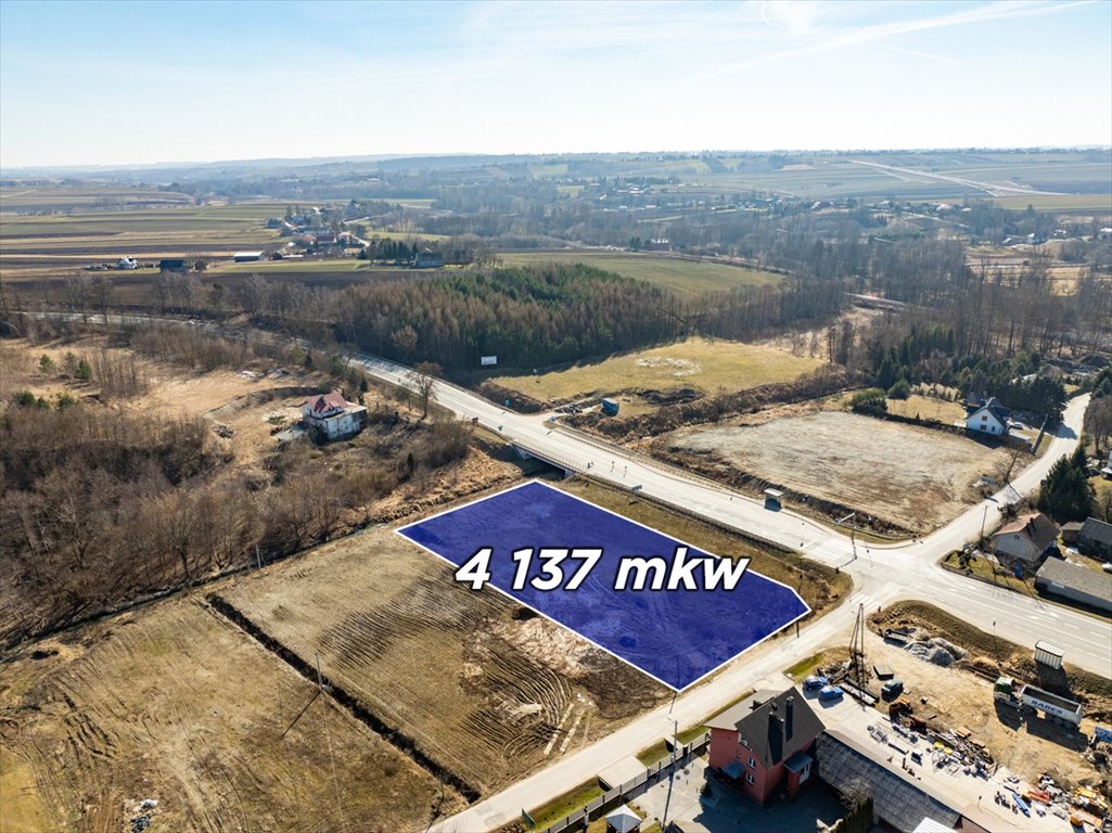 Działka usługowa z WZ przy DK7, 4137 m², inwestycyjna Krakowski  4 138m2 Foto 1