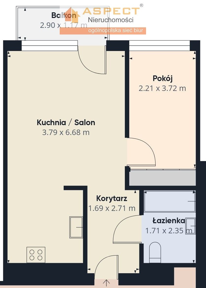 Mieszkanie dwupokojowe na sprzedaż Warszawa, Białołęka, Białołęka  46m2 Foto 3