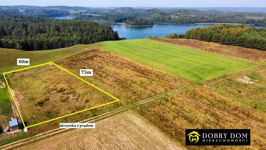 Działka z projektem domu nad jeziorem Szurpiły, 3000 m2 Sidorówka  3 000m2 Foto 1