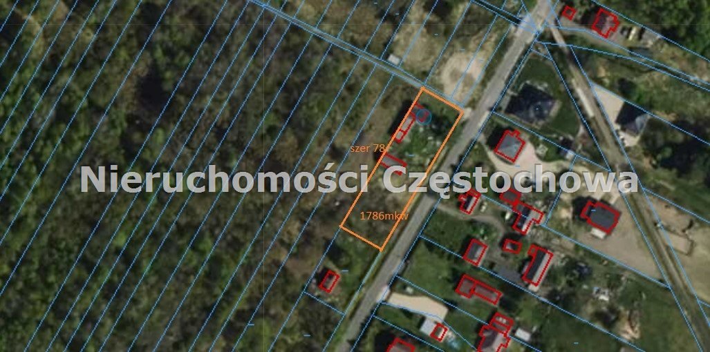 Działka budowlana 1786 m² z mediami, podział na dwie nieruchomości Wydra  1 786m2 Foto 1