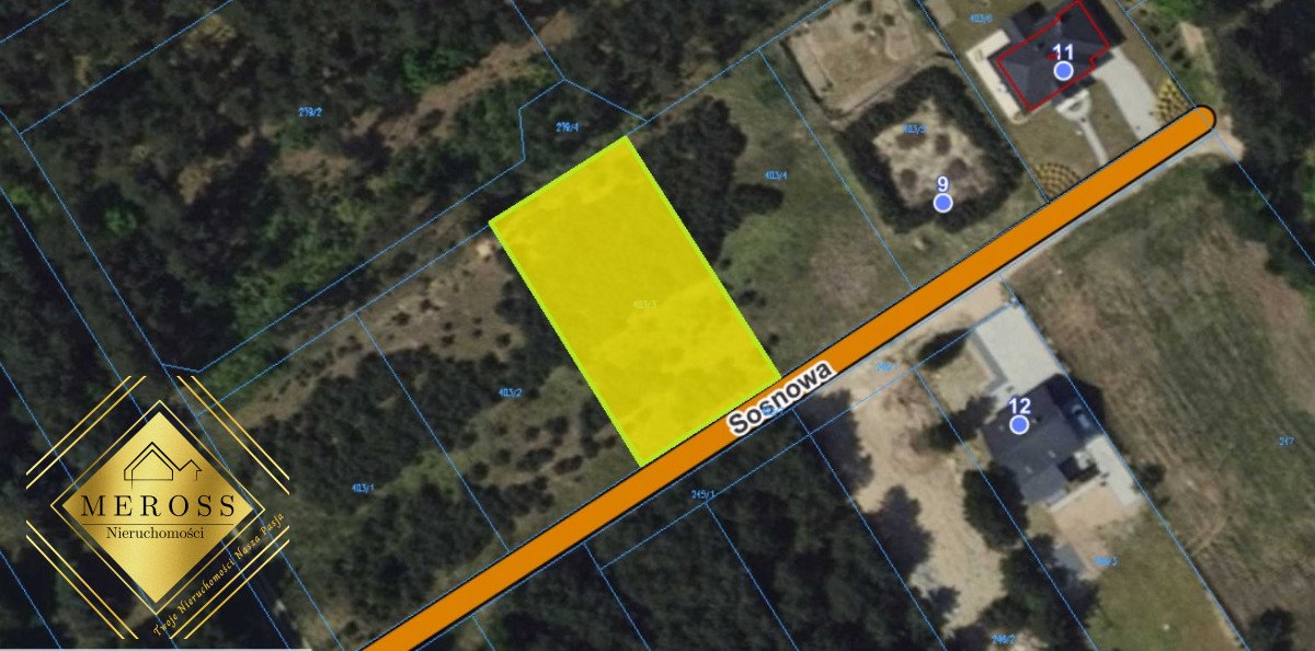 Działka 1114 m2 w Korzonku z mediami i planem zabudowy Korzonek  1 114m2 Foto 1