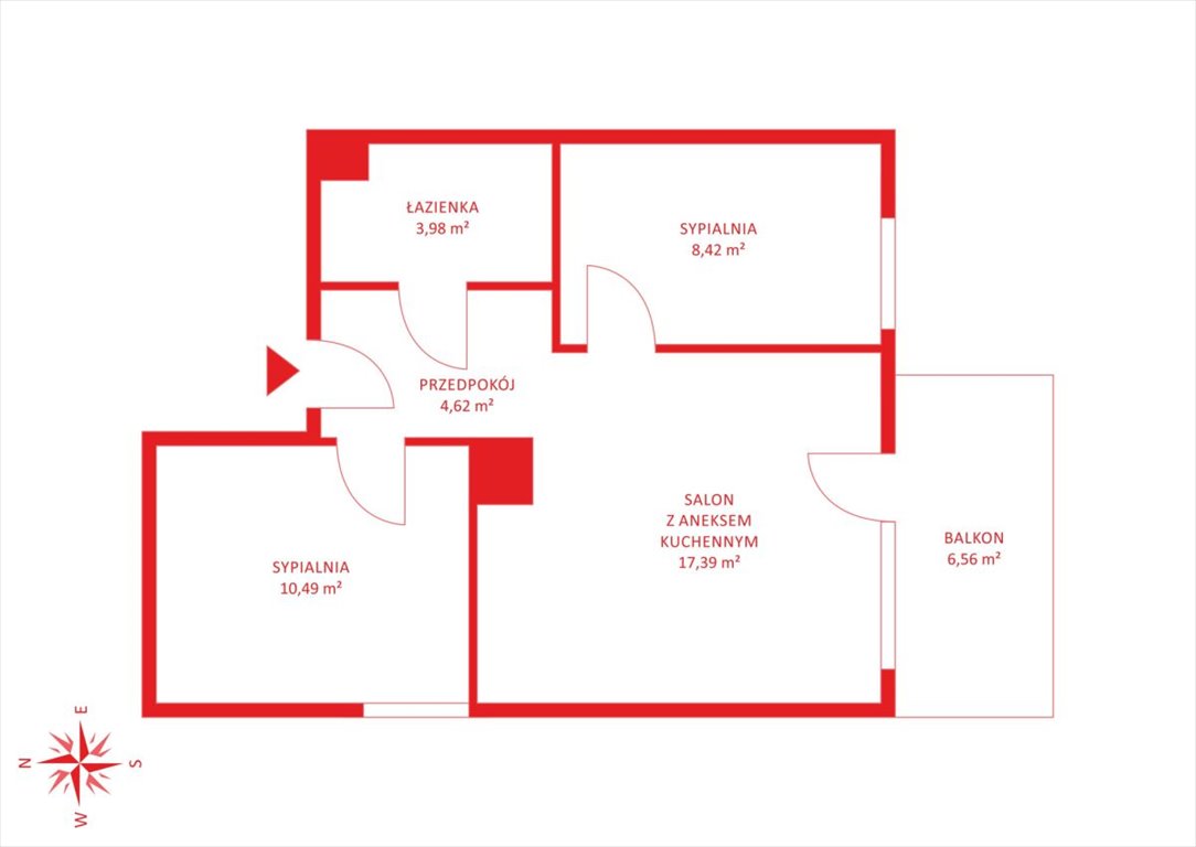 Do sprzedania nowoczesne 3-pokojowe mieszkanie 42 m² w Straszynie Straszyn  46m2 Foto 1