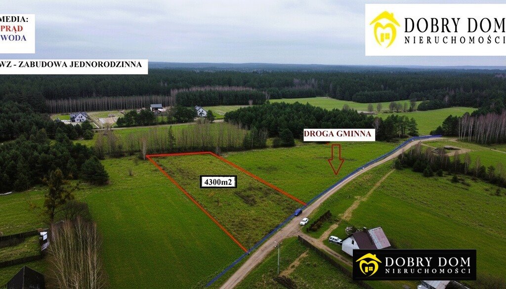 Działka 4300 m² z warunkami zabudowy - malownicza okolica Gródek  4 292m2 Foto 1