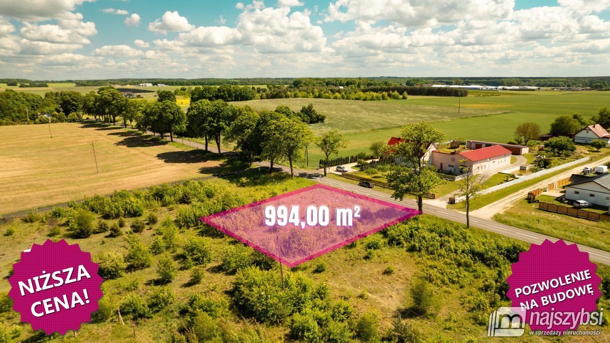 Działka budowlana w Budnie, 994 m², warunki zabudowy Budno  994m2 Foto 1