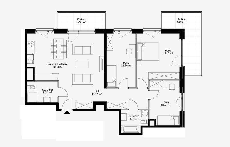 Mieszkanie czteropokojowe  na sprzedaż Warszawa, Wola, Czyste, Kolejowa  92m2 Foto 1