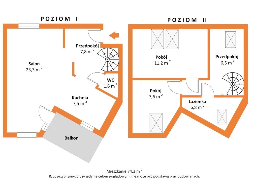 Mieszkanie trzypokojowe na sprzedaż Plewiska, Kminkowa  74m2 Foto 6