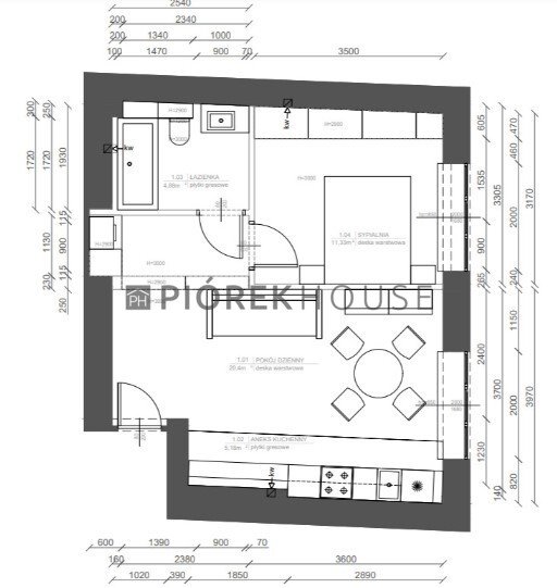 Mieszkanie dwupokojowe na sprzedaż Warszawa, Bielany, Bolesława Podczaszyńskiego  42m2 Foto 7