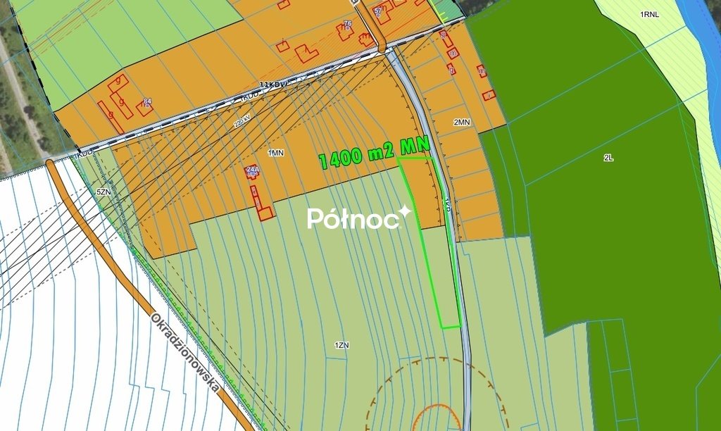 Działka 3260 m² z wodą i mediami, cicha okolica Sławków, Okradzionowska  3 260m2 Foto 1