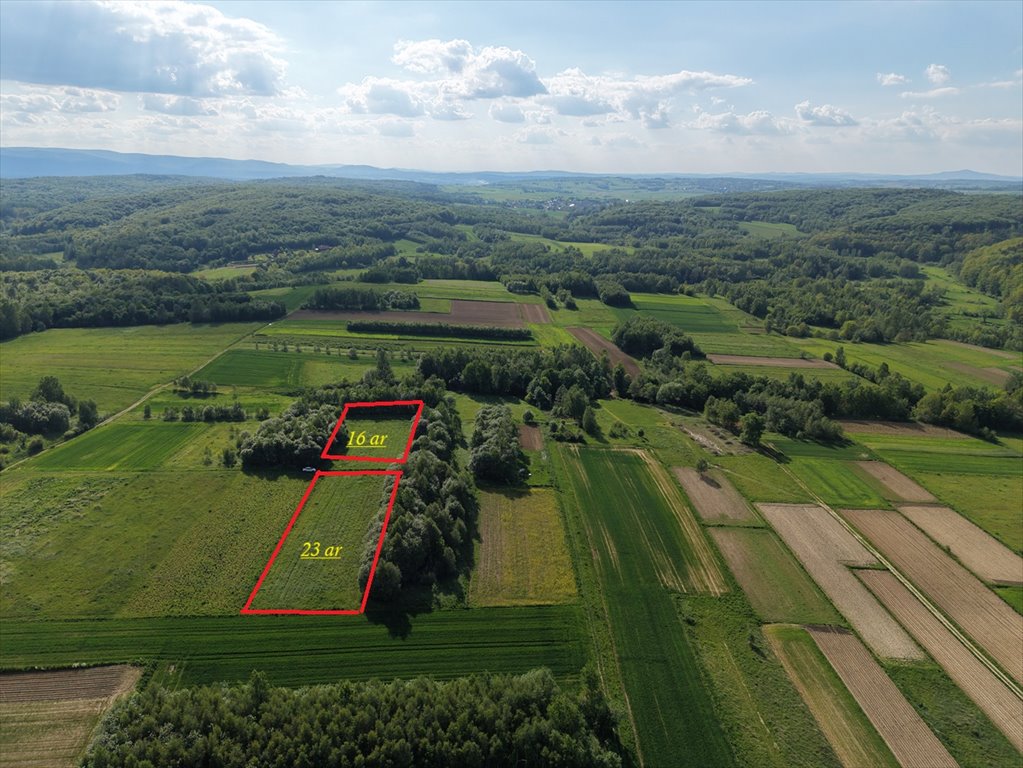 Malownicza działka w Faliszówce 16 i 23 ar, spokojna okolica Faliszówka  1 600m2 Foto 1
