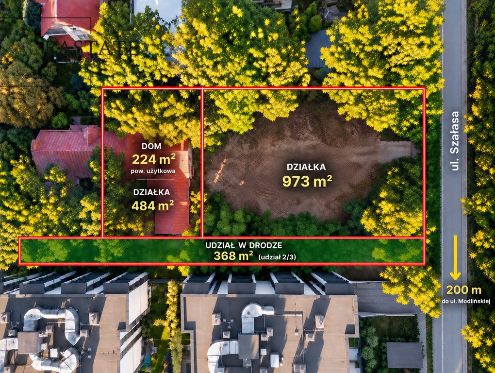 Do sprzedania działka 1457 m² z domem w Białołęce Warszawa, Białołęka, Henryków, Kazimierza Szałasa  1 457m2 Foto 1