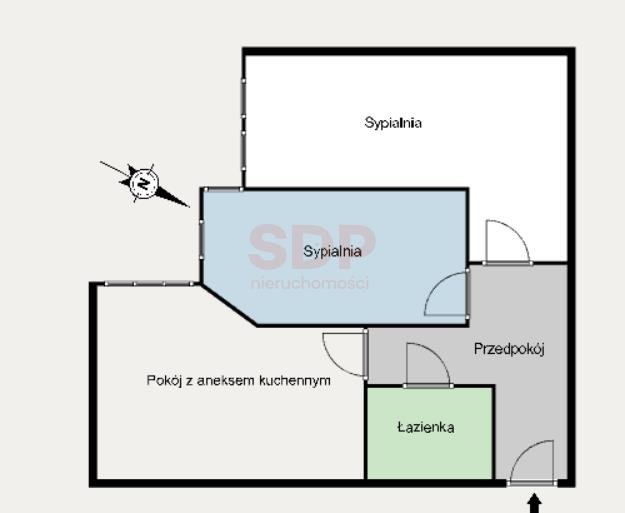 Mieszkanie trzypokojowe na sprzedaż Wrocław, Fabryczna, Nowy Dwór, Wojrowicka  60m2 Foto 2