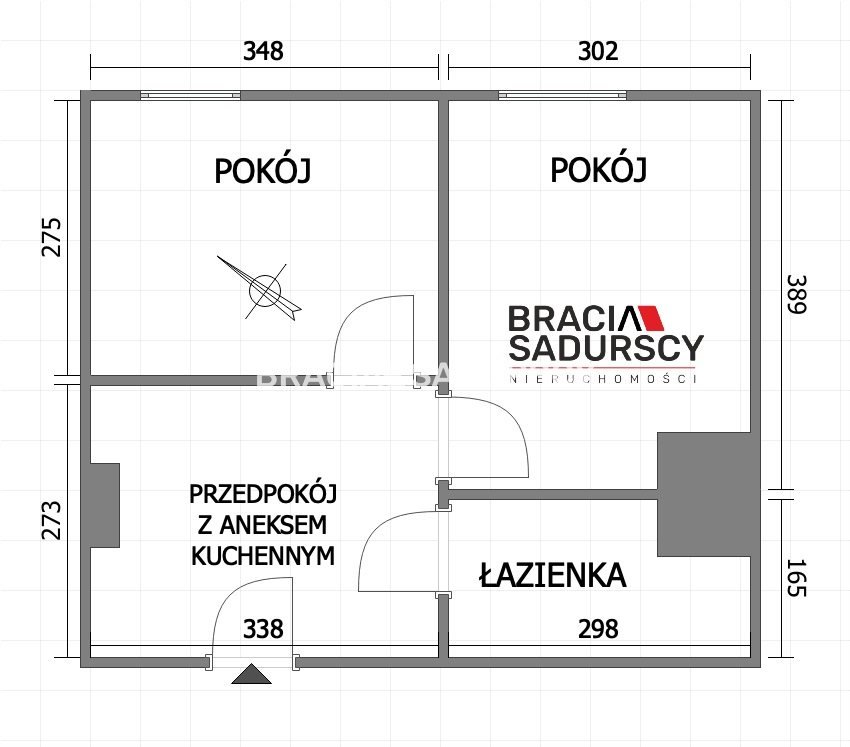 Mieszkanie dwupokojowe na sprzedaż Kraków, Podgórze, Stare Podgórze, Podskale  35m2 Foto 3