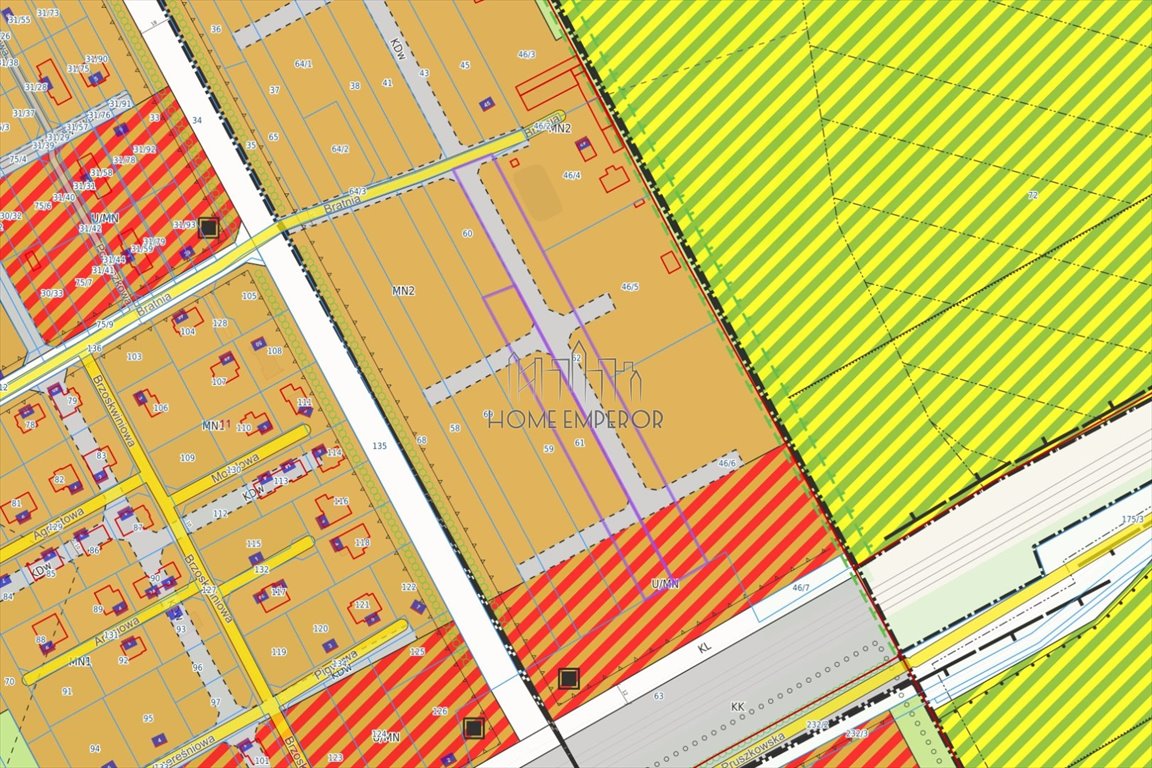 Sprzedam działkę 9 245 m² z mediami w Brwinowie Brwinów, Bratnia  9 245m2 Foto 1