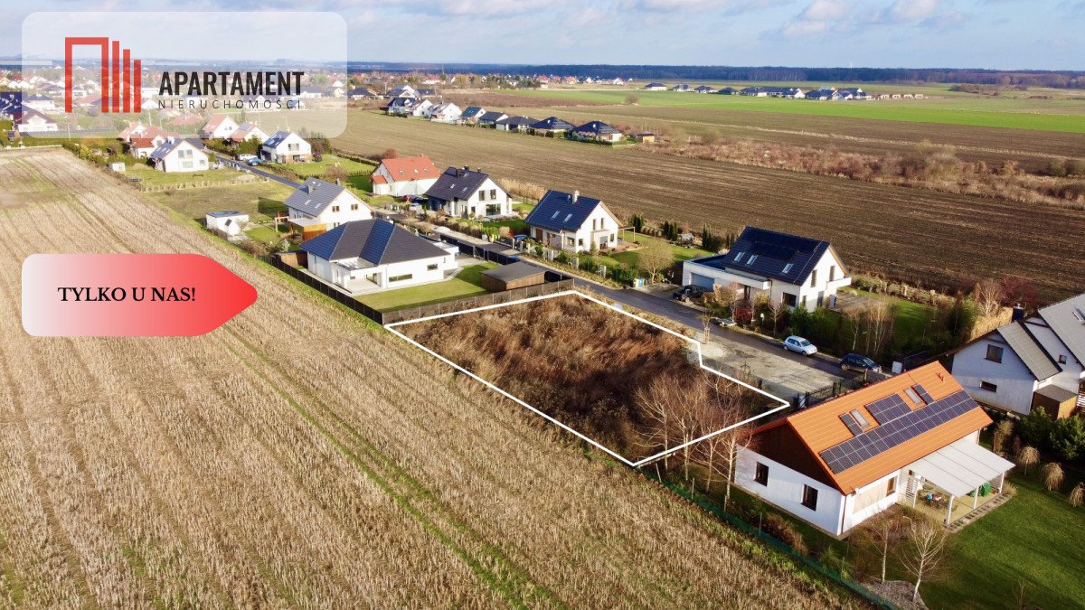 Działka 1000 m² z warunkami zabudowy, media, asfalt Lutynia  1 000m2 Foto 1