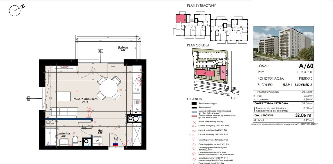 Kawalerka na sprzedaż Poznań, Starołęka, Unii Lubelskiej 4  32m2 Foto 1