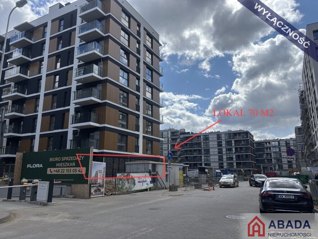 Nowy lokal 70 m² z witrynami, klimatyzacją i parkingiem Warszawa, Mokotów  70m2 Foto 1