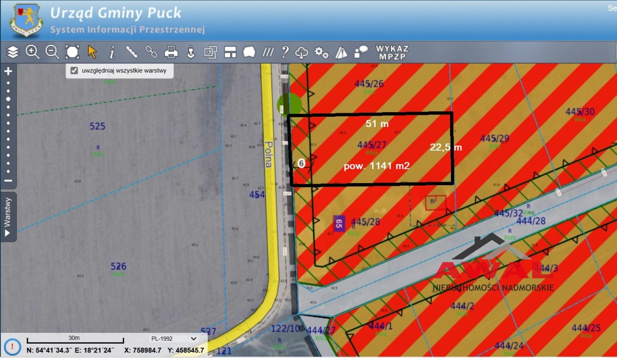 Działka budowlana na sprzedaż Połczyno, Polna  1 141m2 Foto 12