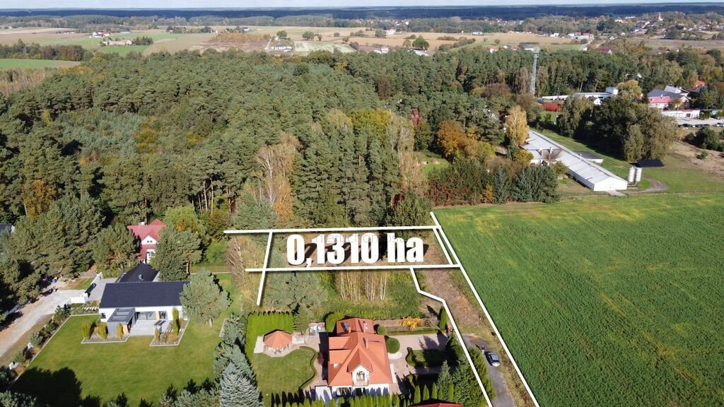 Działka budowlana przy lesie, 1310 m2, media, Kłodawa Chwalęcice, Fiołkowa  1 310m2 Foto 1