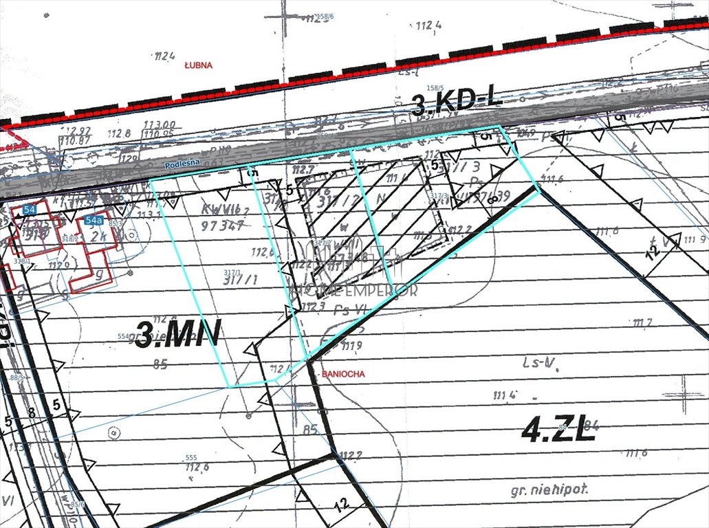 Działka budowlana na sprzedaż Baniocha, Podleśna  3 740m2 Foto 1