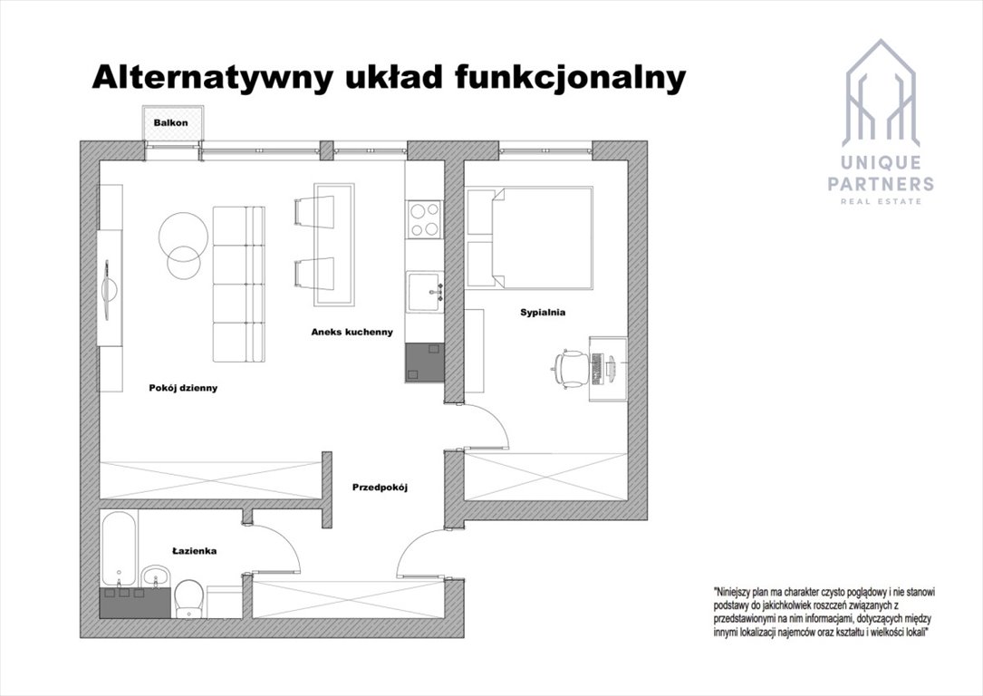 Mieszkanie dwupokojowe na sprzedaż Warszawa, Włochy  49m2 Foto 3