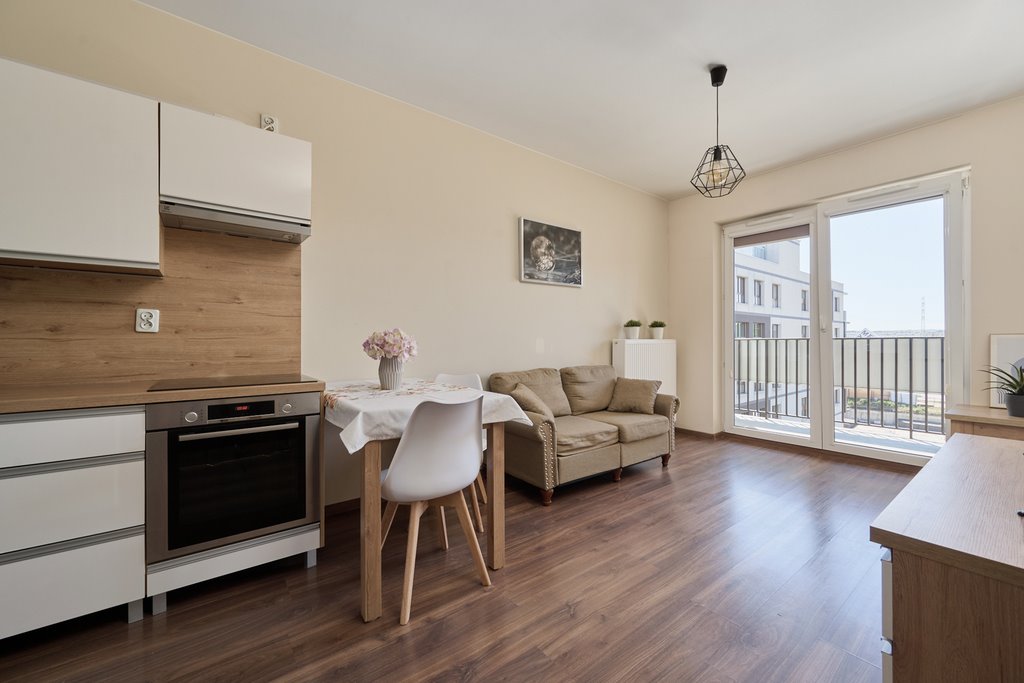 Stylowe 2-pokojowe mieszkanie 37 m² z balkonem w Krzykach Wrocław, Krzyki, Krakowska  37m2 Foto 1