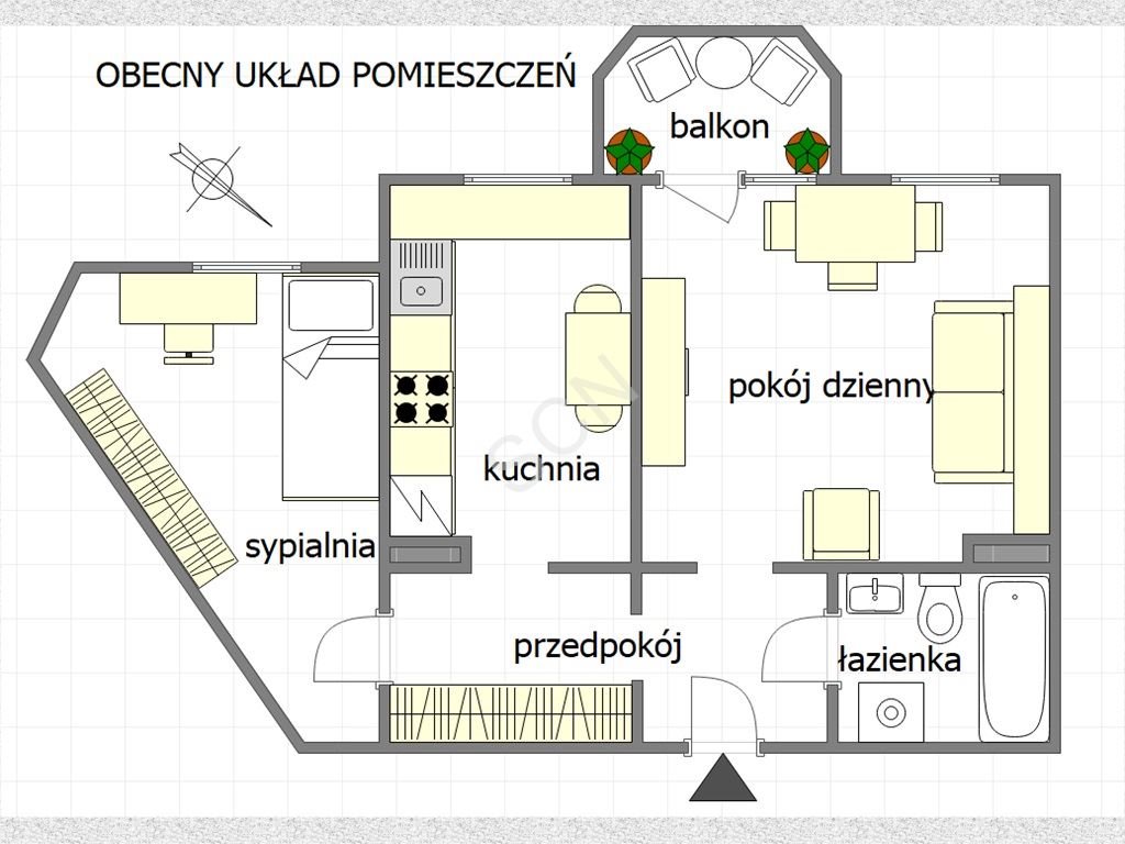 Mieszkanie dwupokojowe na sprzedaż Jabłonna, Sadowa  51m2 Foto 2