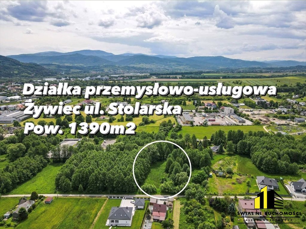 Działka inwestycyjna na sprzedaż Żywiec  1 390m2 Foto 1