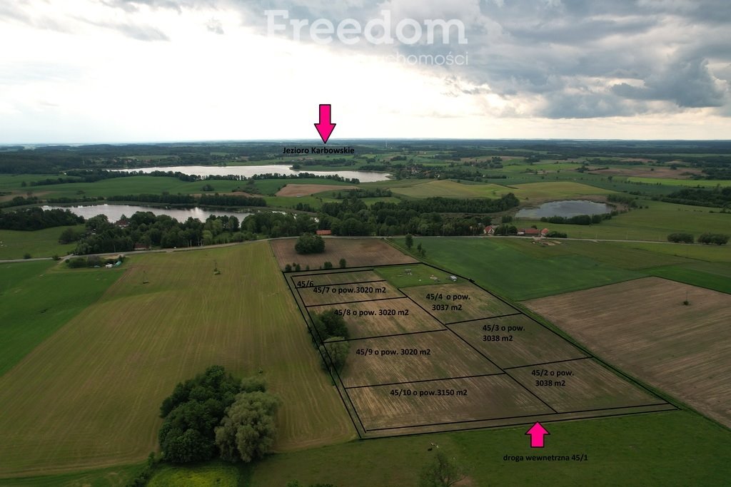 Na sprzedaż 8 działek w Karbowskim - blisko jeziora Karbowskie  3 037m2 Foto 1