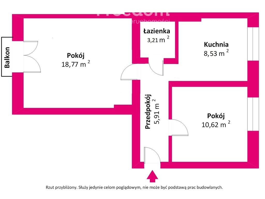 Mieszkanie dwupokojowe na sprzedaż Łask, Polna  48m2 Foto 11