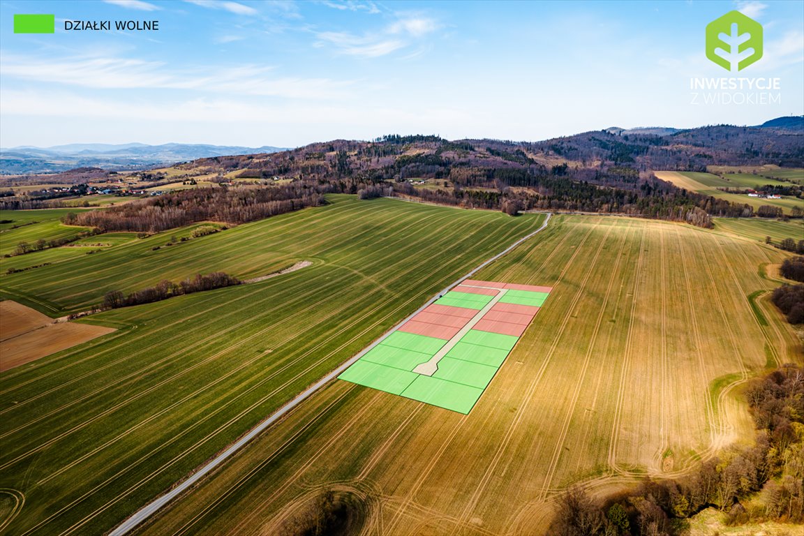 Działka budowlana z widokiem na Sudety, 503 m2, Jaszkowa Jaszkowa Dolna, Wyjątkowe działki budowlane z widokiem na Sudety  503m2 Foto 1