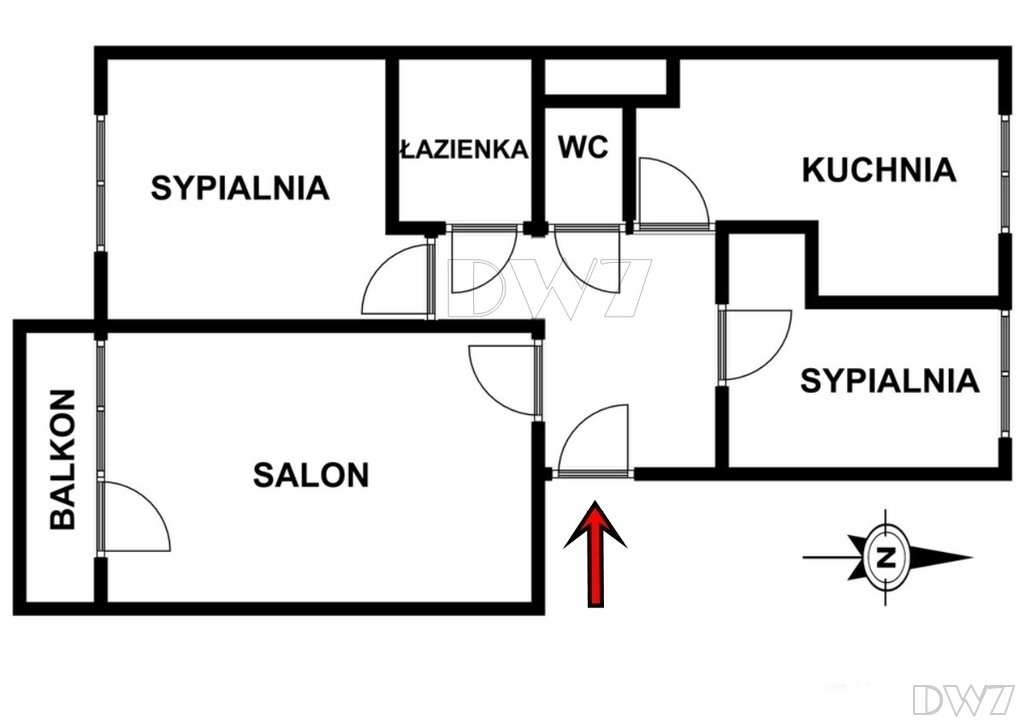 Mieszkanie trzypokojowe na sprzedaż Kraków, Prądnik Biały, Prądnik Biały, Białopradnicka  46m2 Foto 6