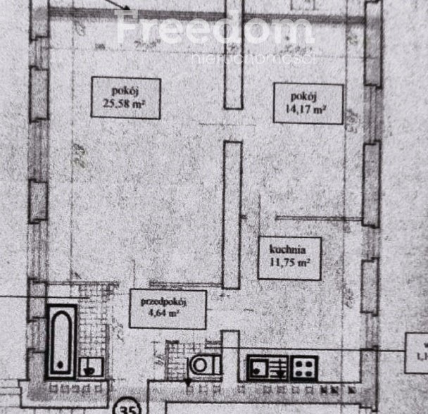 Mieszkanie dwupokojowe na sprzedaż Warszawa, Mokotów  61m2 Foto 12