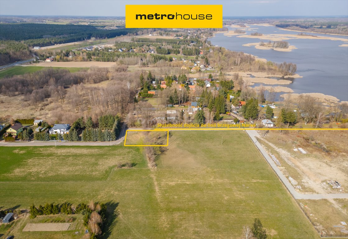 Działka nad Narwią z dostępem do wody i pełnym uzbrojeniem Wierzbica, Przydatek  1 347m2 Foto 1