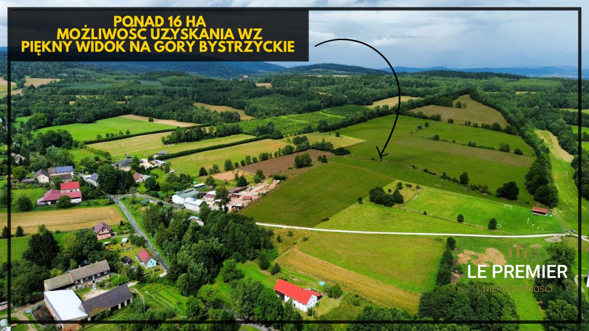 Działka 16 ha z możliwością zabudowy i rozwoju biznesu Ponikwa  166 200m2 Foto 1