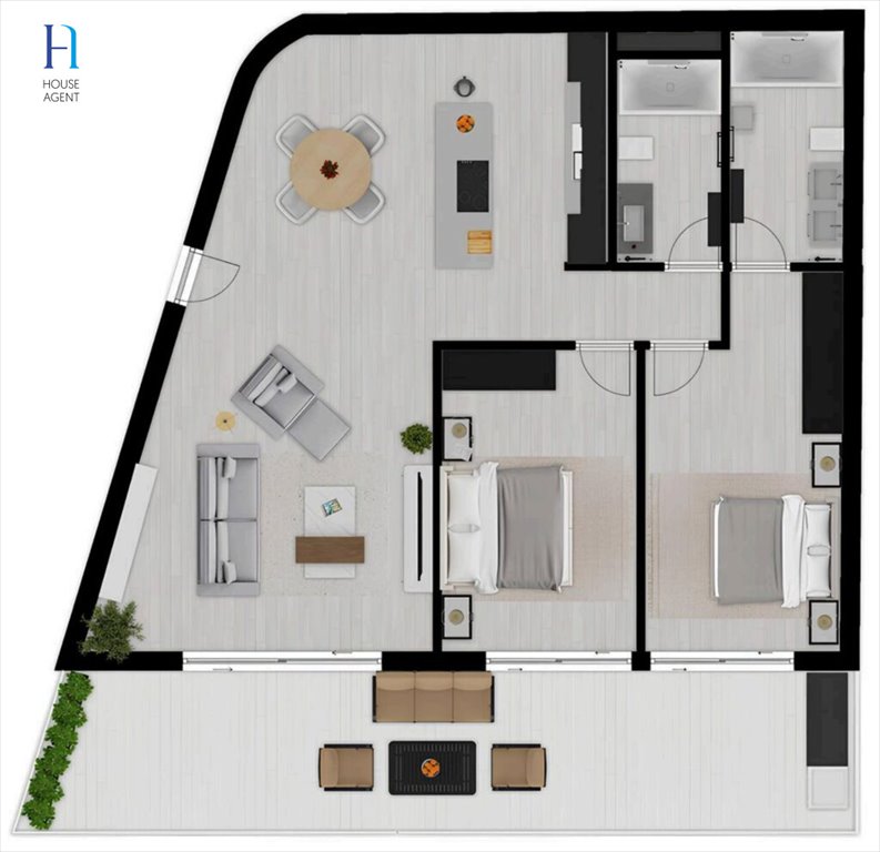 Polecam nowoczesny apartament 89,86 m² z tarasem w Calpe Hiszpania, Calp, Calpe  90m2 Foto 1