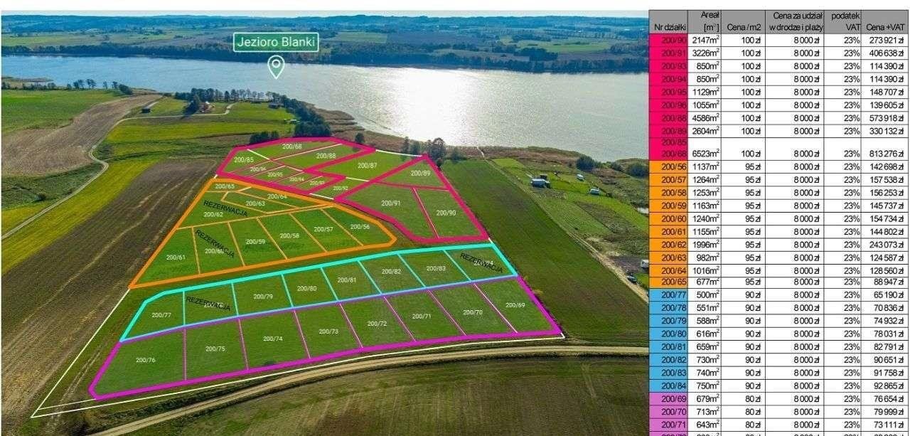 Działka rekreacyjna na sprzedaż Blanki  713m2 Foto 1