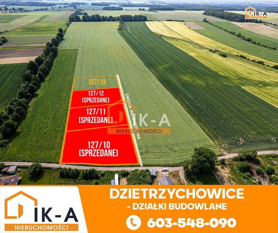 Działka budowlana na sprzedaż Dzietrzychowice, Dzietrzychowice  1 400m2 Foto 1