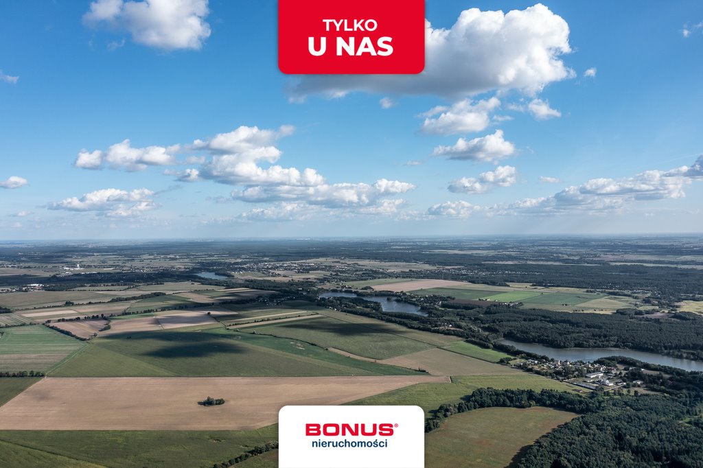 Zalesiona działka 1216 m² z widokami na pola i las Bednary  1 216m2 Foto 1