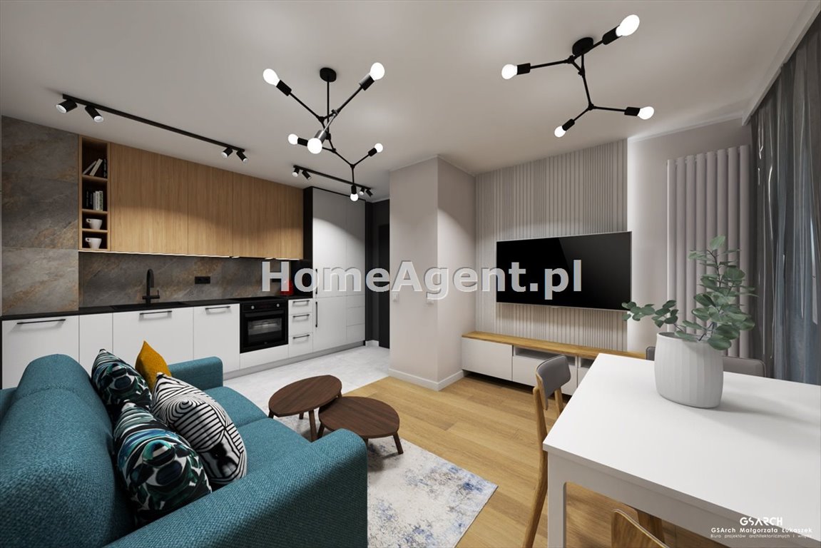 Nowoczesne 2-pokojowe mieszkanie z dużymi oknami i możliwością adaptacji pod gabinet lub wynajem Katowice, Kostuchna  31m2 Foto 1