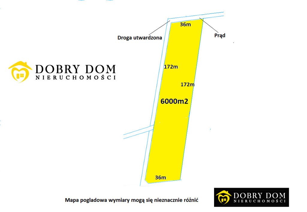 Działka 6000 m² z prądem i dojazdem utwardzonym zapraszam Bachury  6 000m2 Foto 1