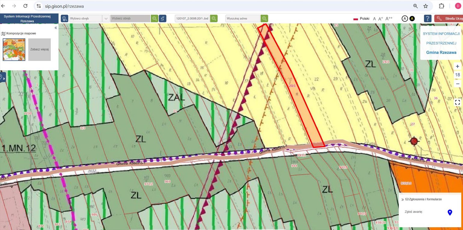 Działka rolna 3300 m² przy ulicy Gaj w Jodłówce Jodłówka  3 300m2 Foto 1