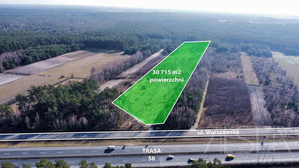 Grunt inwestycyjny 30 715 m2 przy S8 – możliwość zabudowy Deskurów  30 715m2 Foto 1