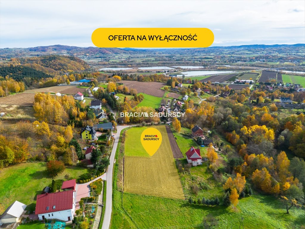 Działka 57 arów z warunkami zabudowy w Zawadzie Lanckorońskiej Zakliczyn, Zawada Lanckorońska  5 716m2 Foto 1