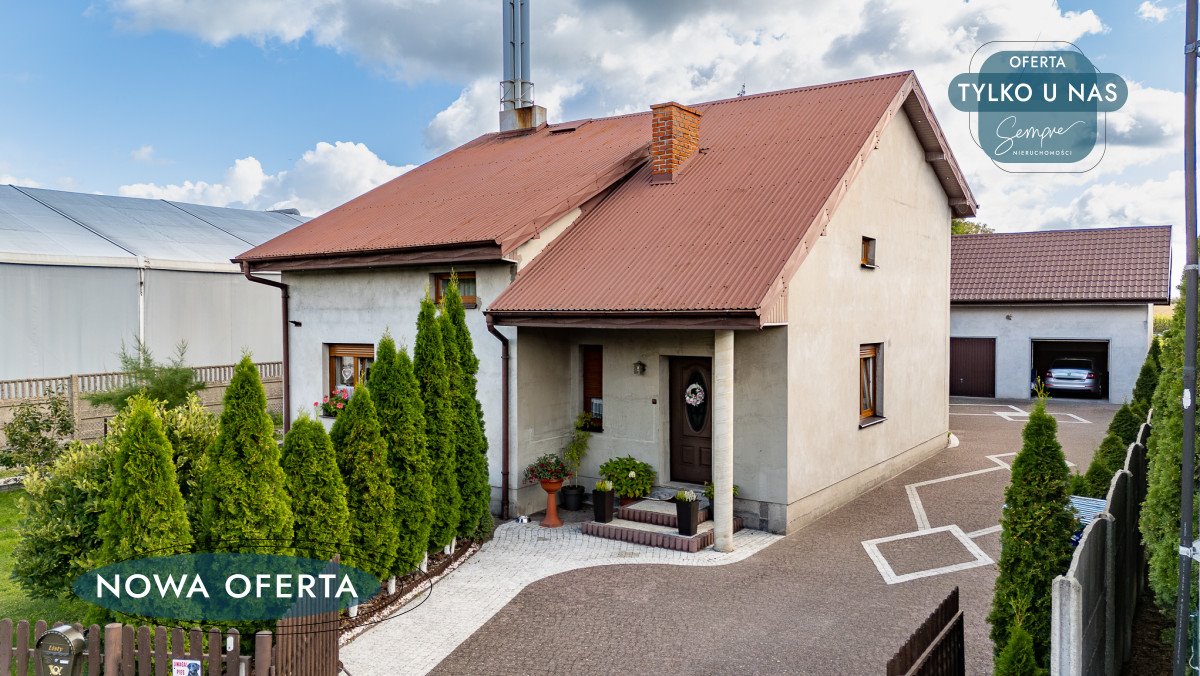 Dom 110 m² z garażem 47,6 m² w Galewicach polecam Galewice, Targowa  120m2 Foto 1