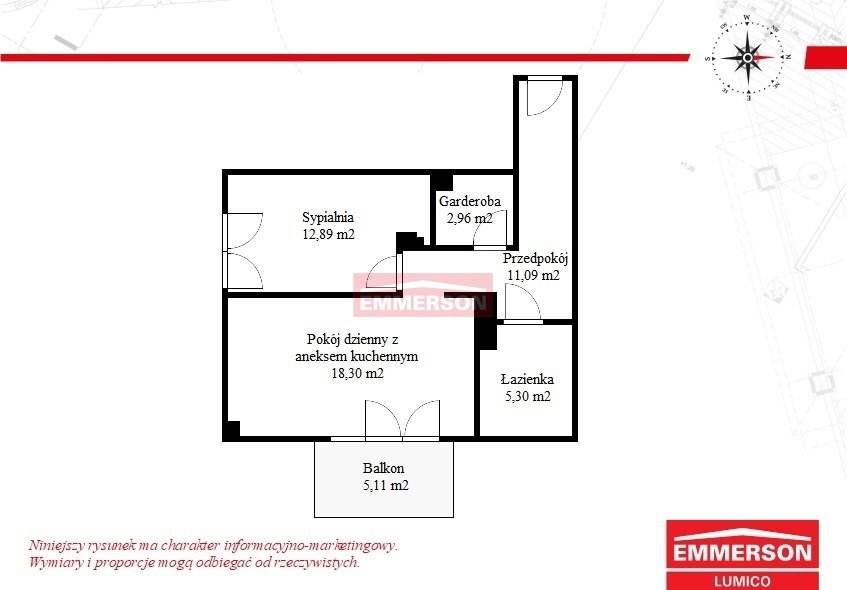 Mieszkanie dwupokojowe na sprzedaż Kraków, Śródmieście  52m2 Foto 1