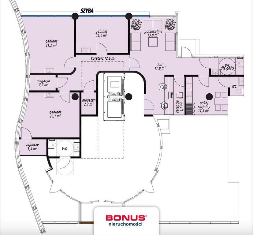 Lokal usługowy 140 m2 w centrum Szczecina z witryną Szczecin, Centrum  140m2 Foto 1