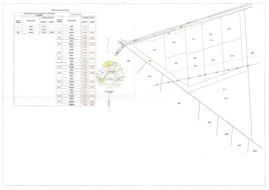Działka pod zabudowę w Wilczynie, 1209 m², 85 zł/m² Wilczyn  1 209m2 Foto 1
