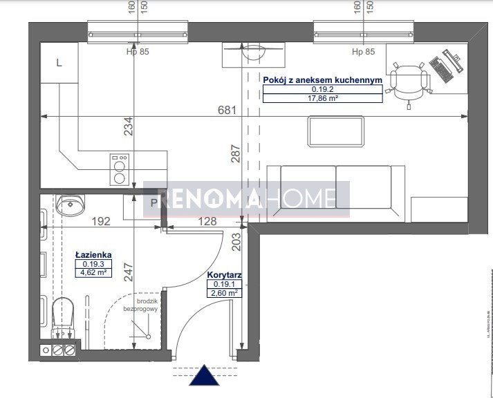 Kawalerka na sprzedaż Luboń  31m2 Foto 2