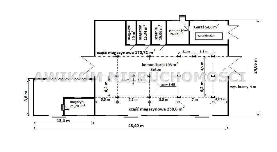 Działka przemysłowa 27 500 m² z własnym zapleczem i infrastrukturą Kowiesy  27 500m2 Foto 1