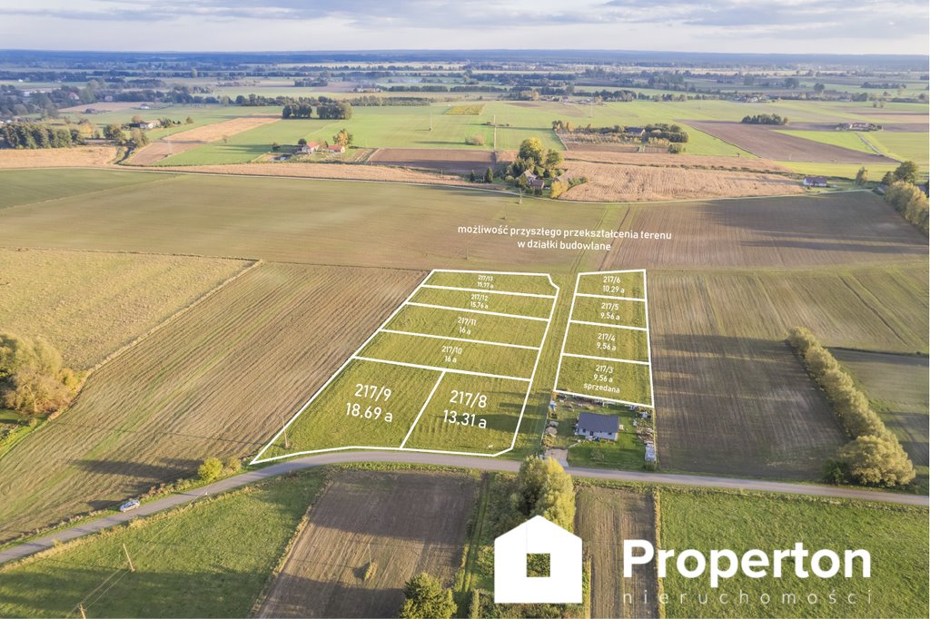 Działka budowlana 1869 m² w Lubczynie – elastyczna i słoneczna Lubczyno  1 869m2 Foto 1